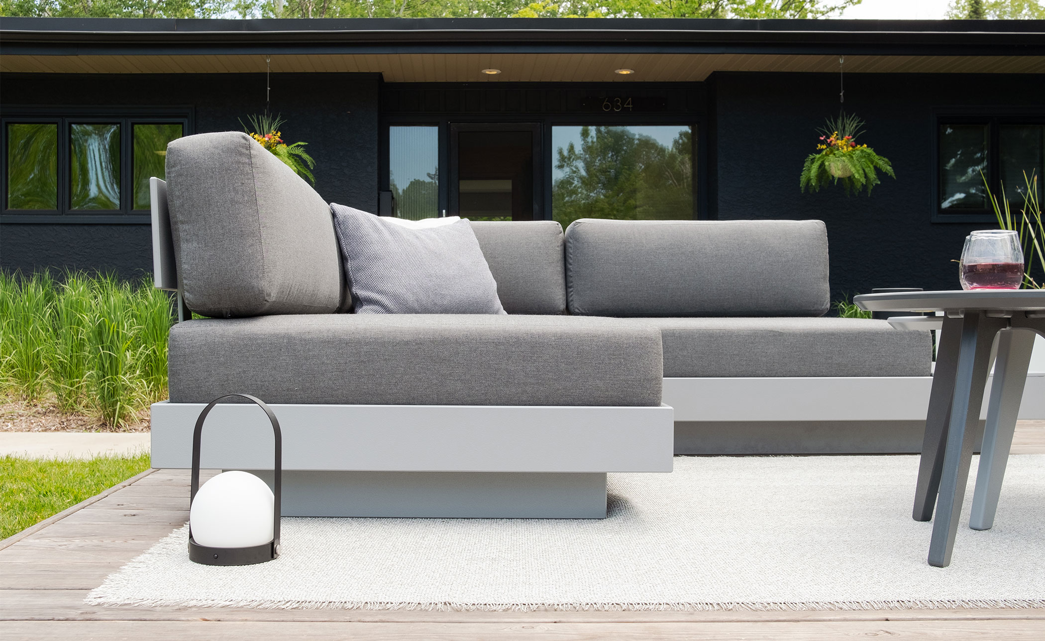 Platform One Sectional Sofa & Ottoman Bundle A