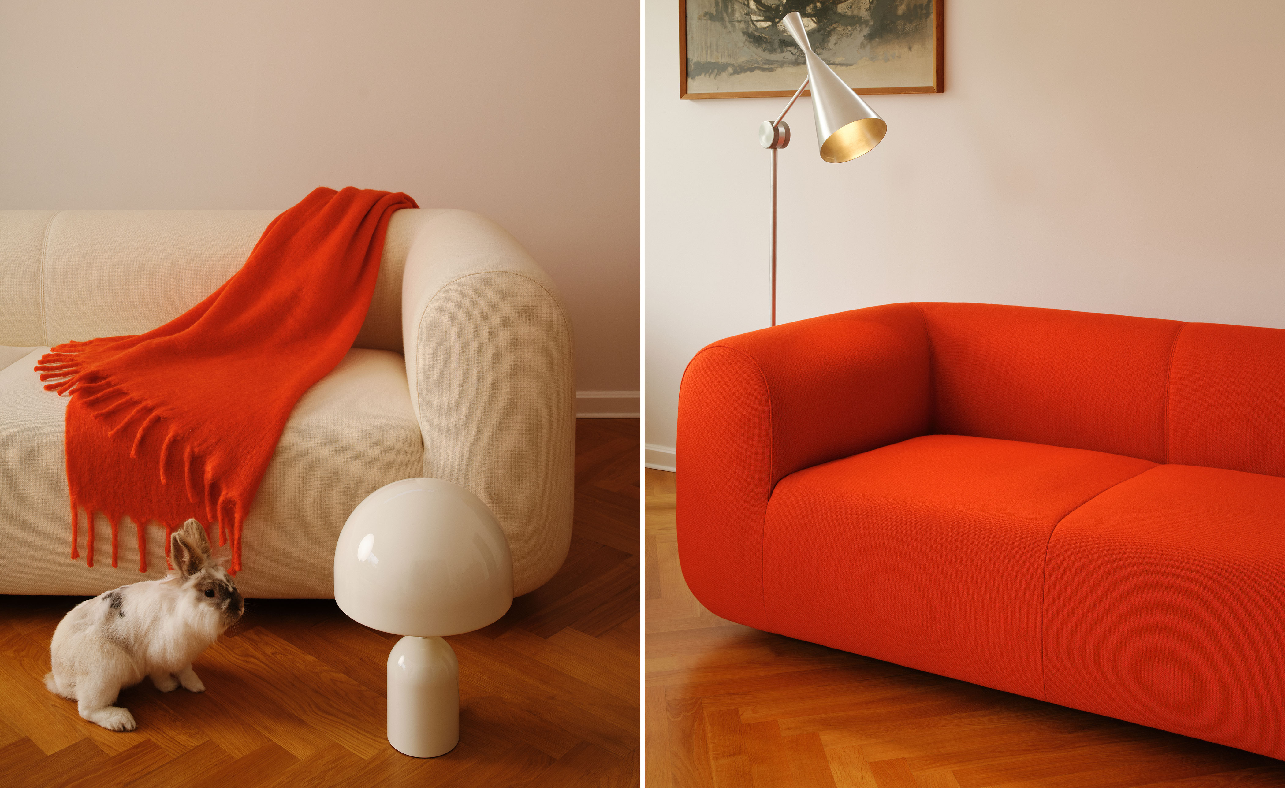 Plump Sofa with Chaise