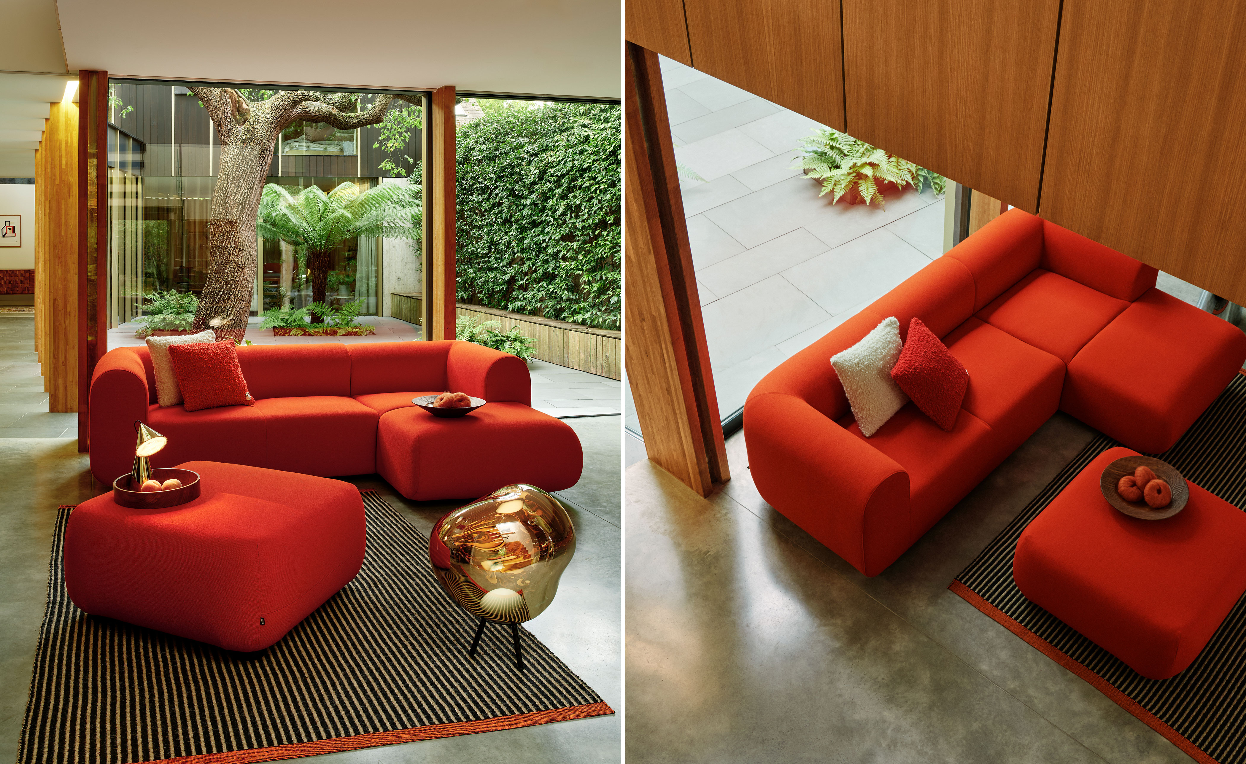 Plump Sofa with Chaise