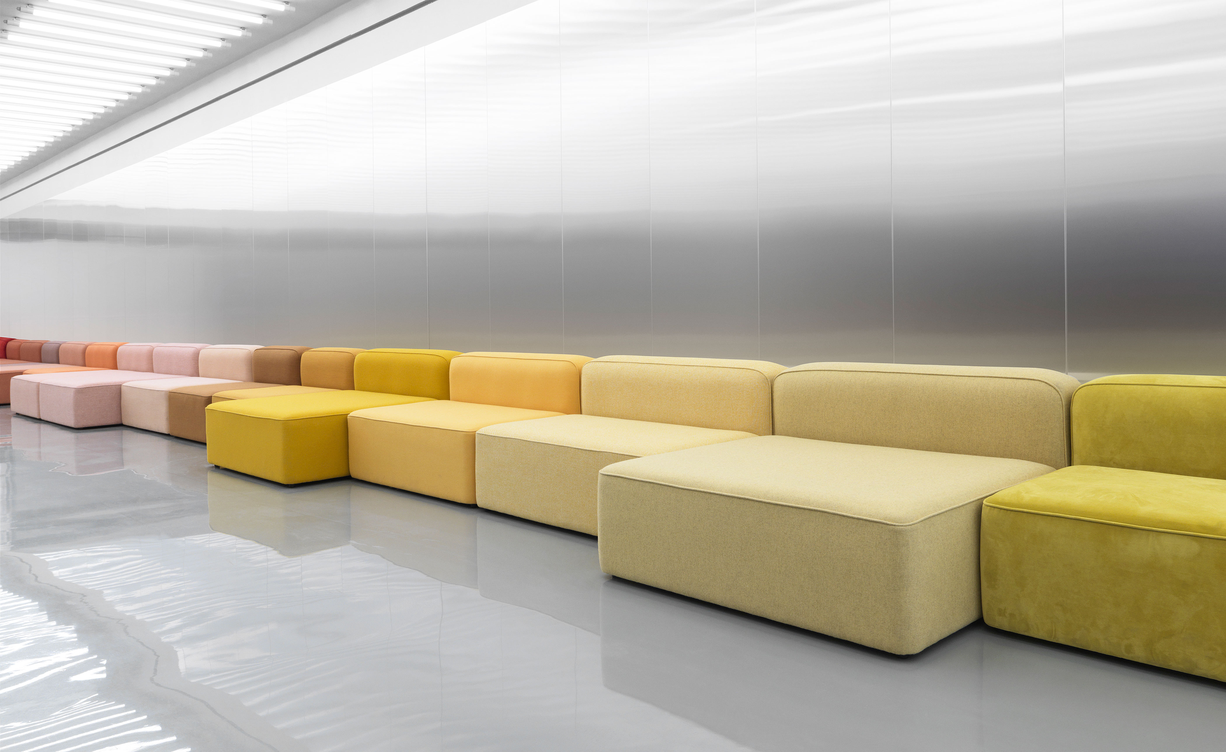 Rope Chaise Longue with Pouf