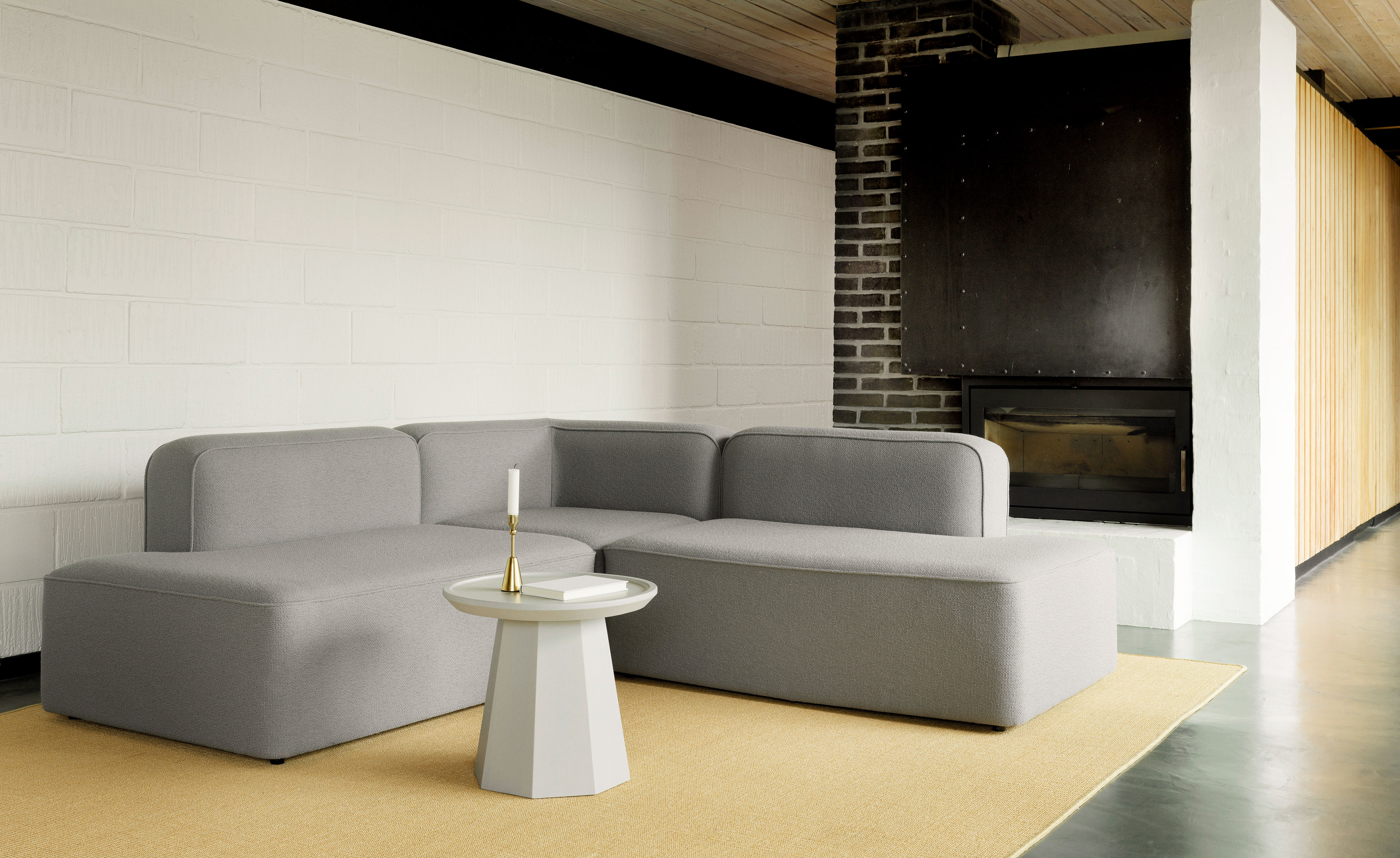 Rope Sofa 3-Seater Single Armrest