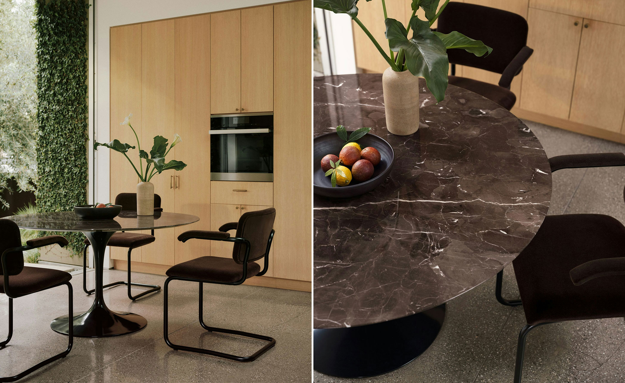 saarinen dining table - 72" oval