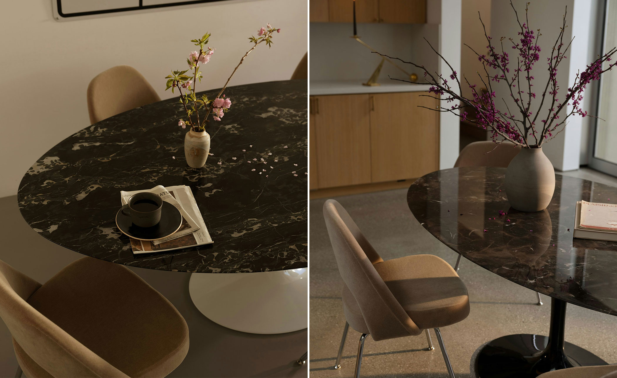 saarinen dining table - 84" oval