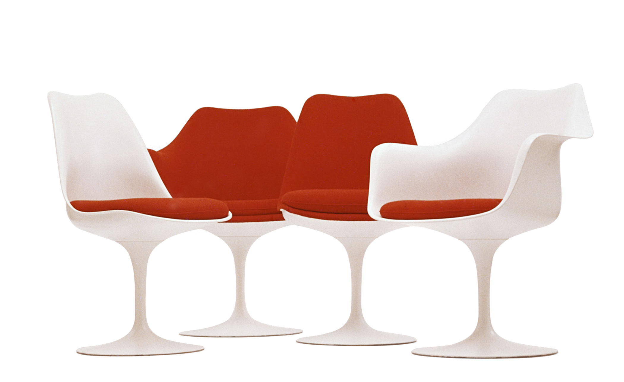 saarinen black tulip side chair