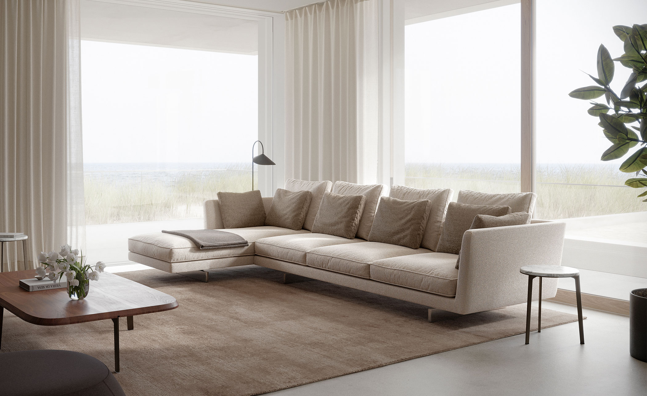 Savoy Open Sofa with Chaise