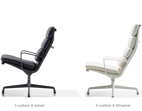 eames&reg; soft pad group lounge chair & ottoman