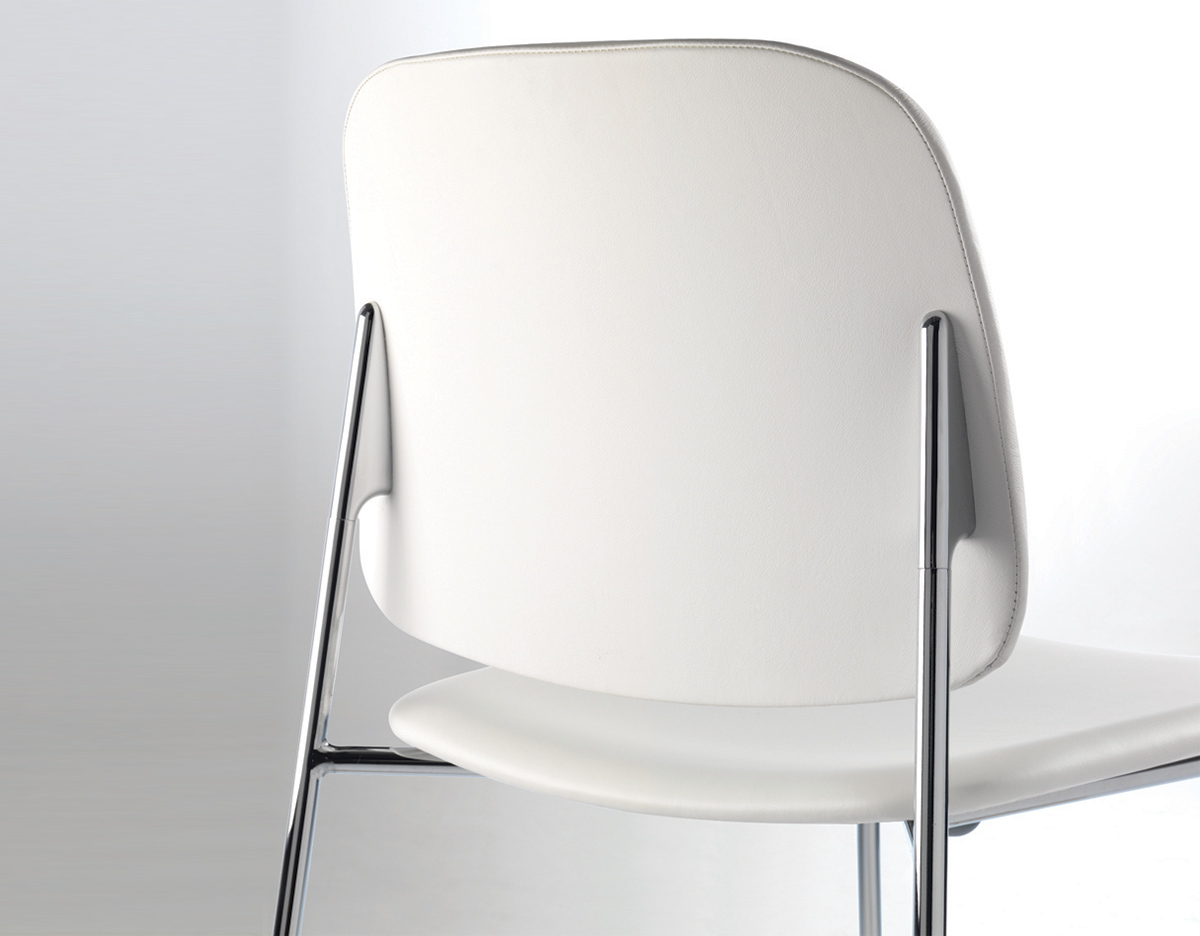 sonar upholstered stacking chair