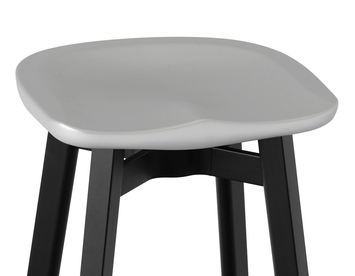 su stool with plastic seat