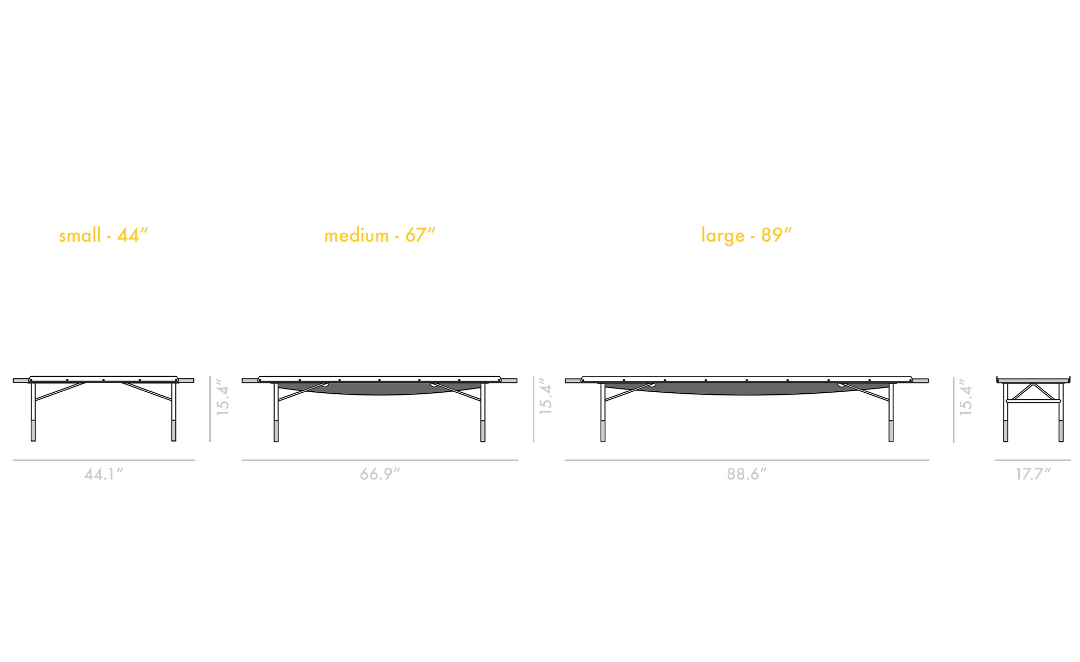 Table Bench 44 inch