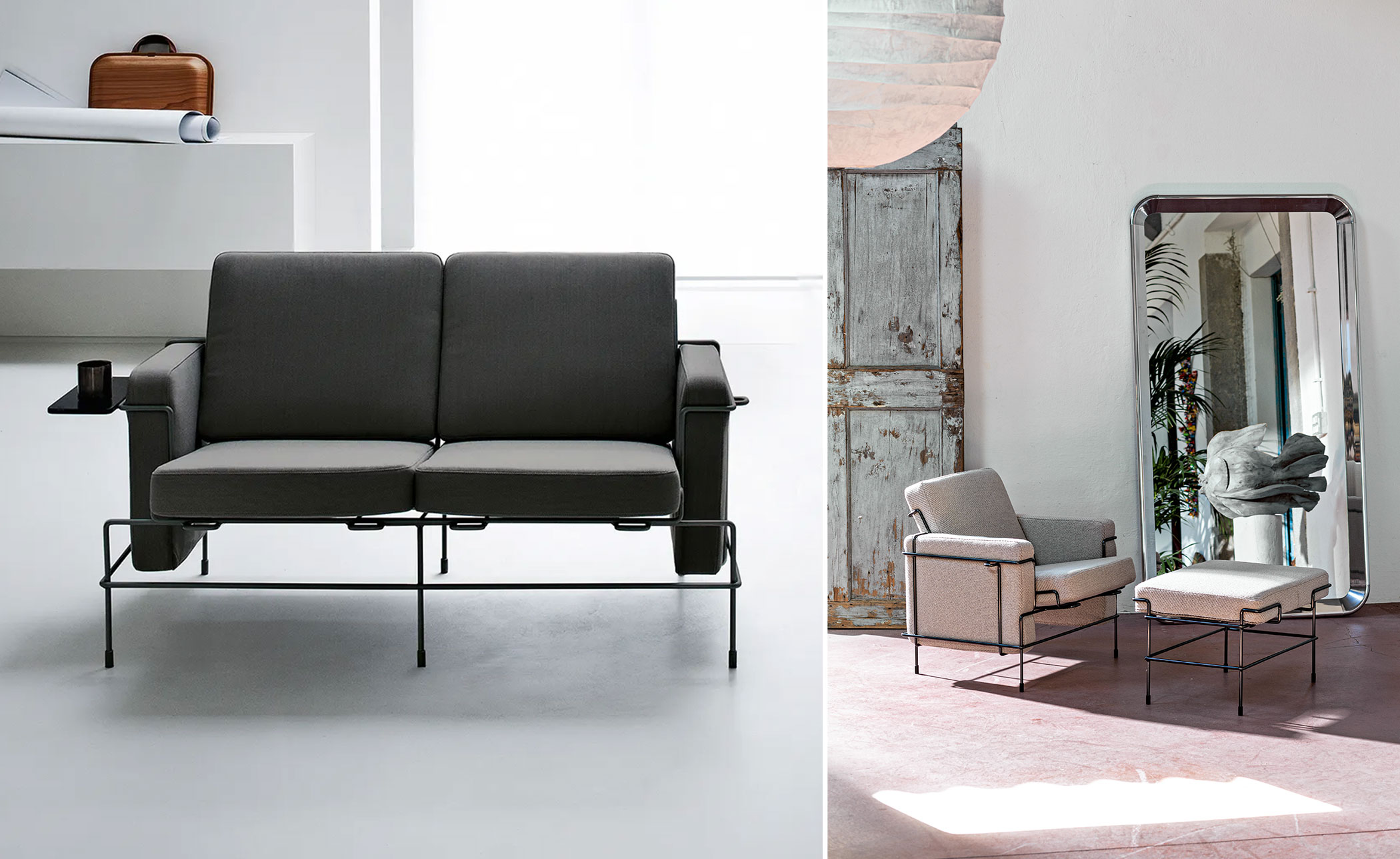 magis traffic three seat sofa