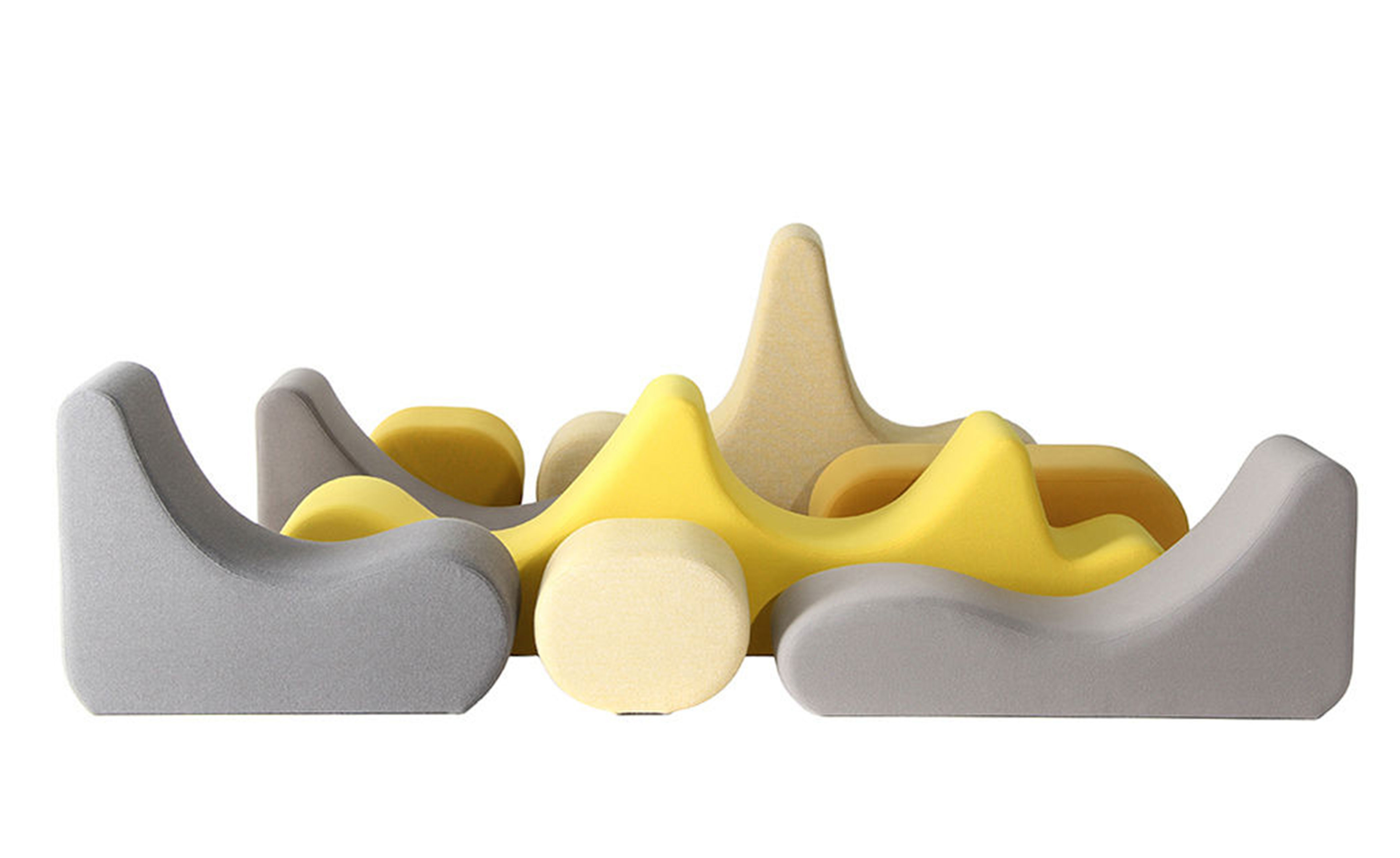 panton welle 3 low lounge seating