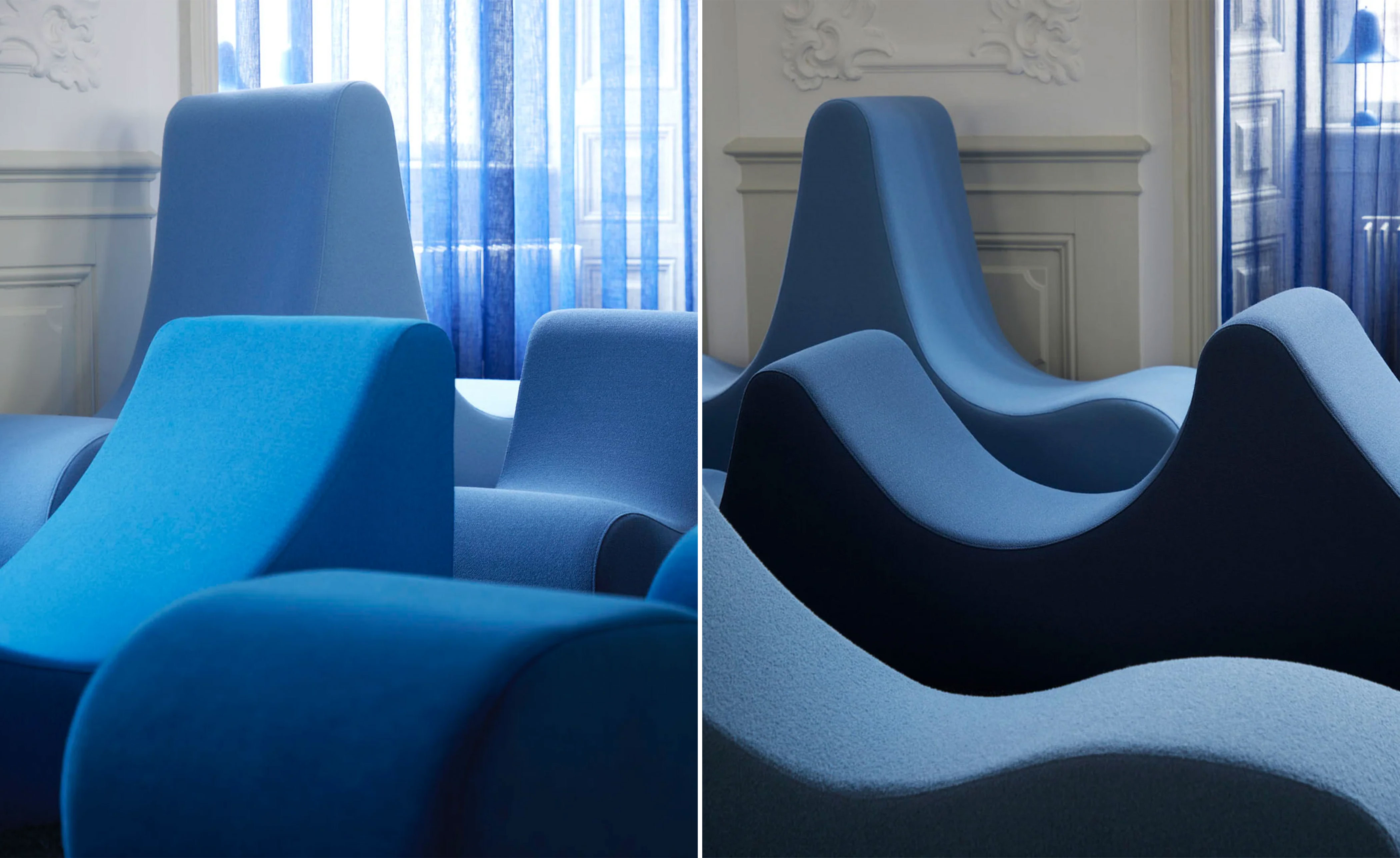 panton welle 5 low lounge seating