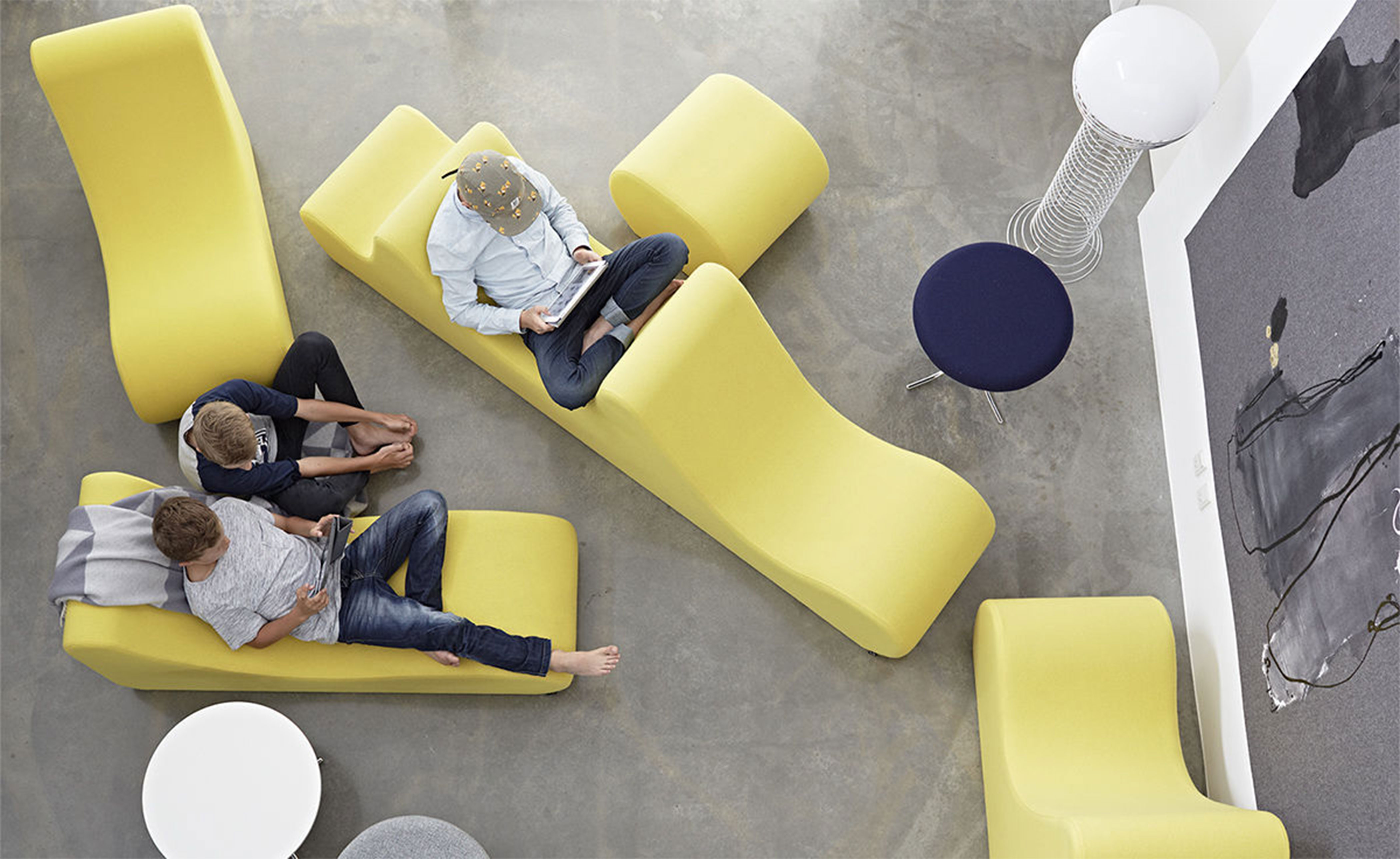 panton welle 6 low lounge seating