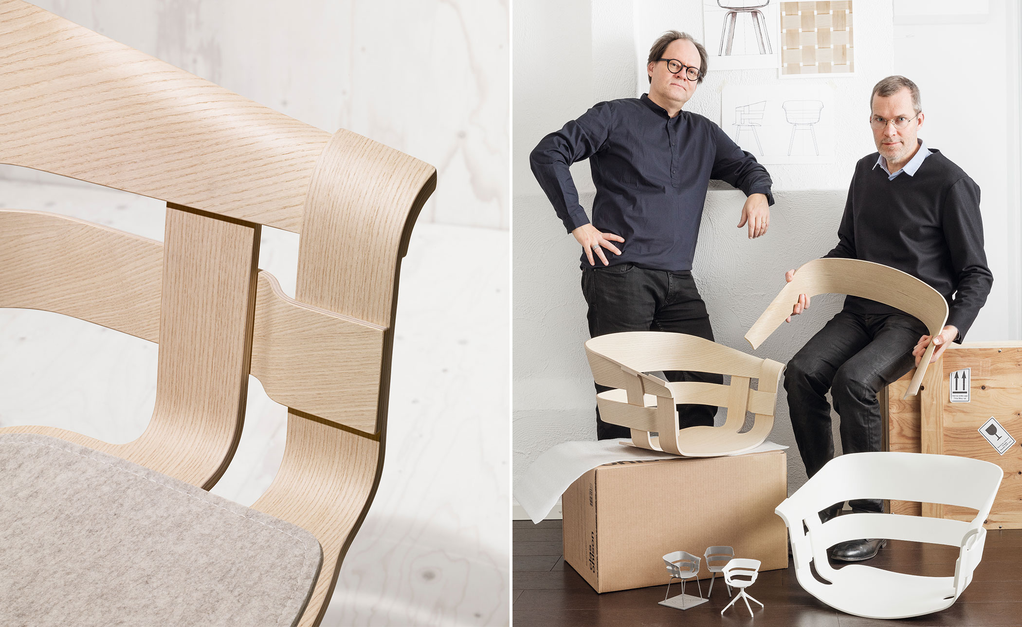 Wick Chair with wooden legs