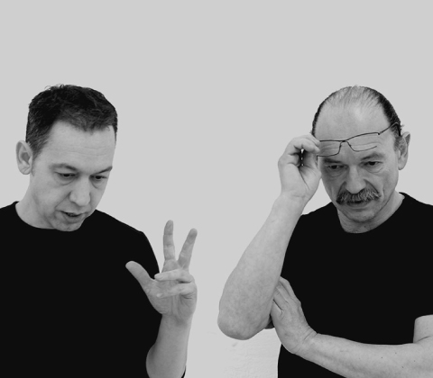 A portrait of Aleksej Iskos and Boris Berlin