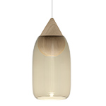 liuku drop pendant light with glass shade
