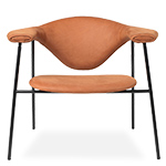 masculo lounge chair with 4 leg base