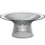 platner nickel coffee table 36" dia.