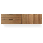 shale 2 door / 2 drawer wall mounted cabinet