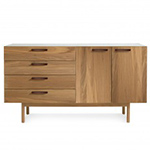 shale 4 drawer / 2 door credenza