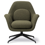 swoon petit lounge with swivel base