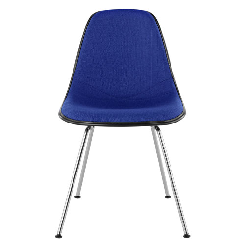 eames upholstered side chair with 4 leg base