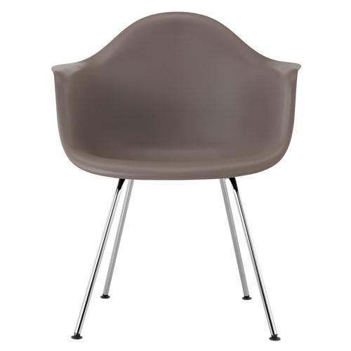 eames molded plastic armchair with 4 leg base