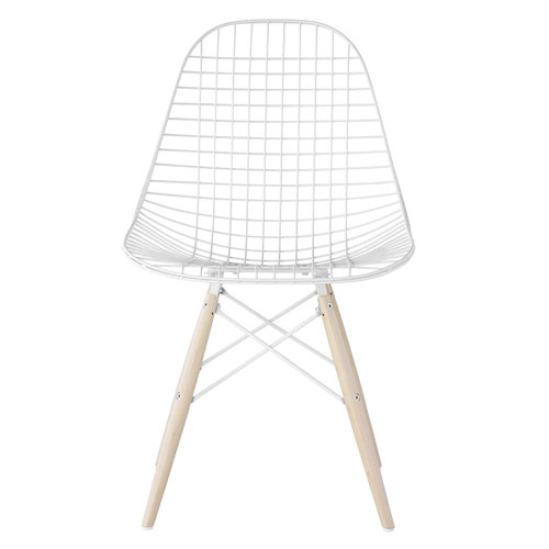eames wire chair with dowel base