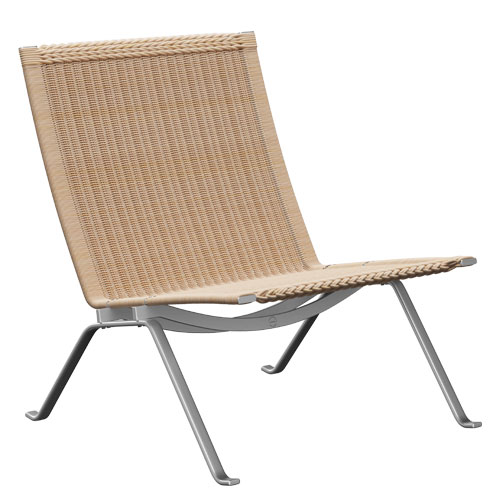 kjaerholm pk22 chair in wicker