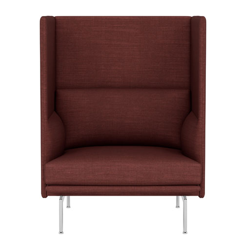 outline highback sofa 1 seater