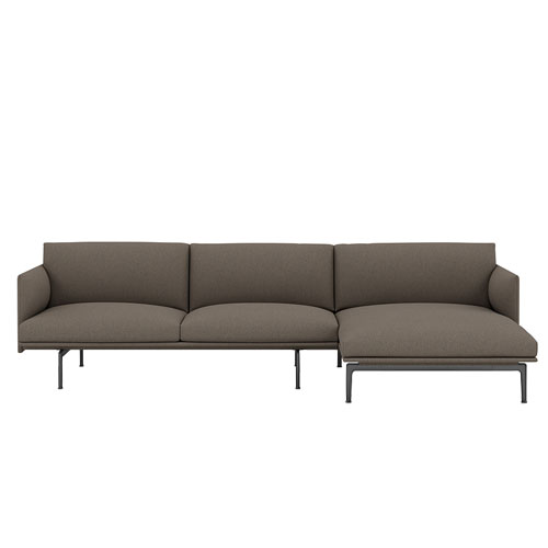 outline sofa with chaise longue